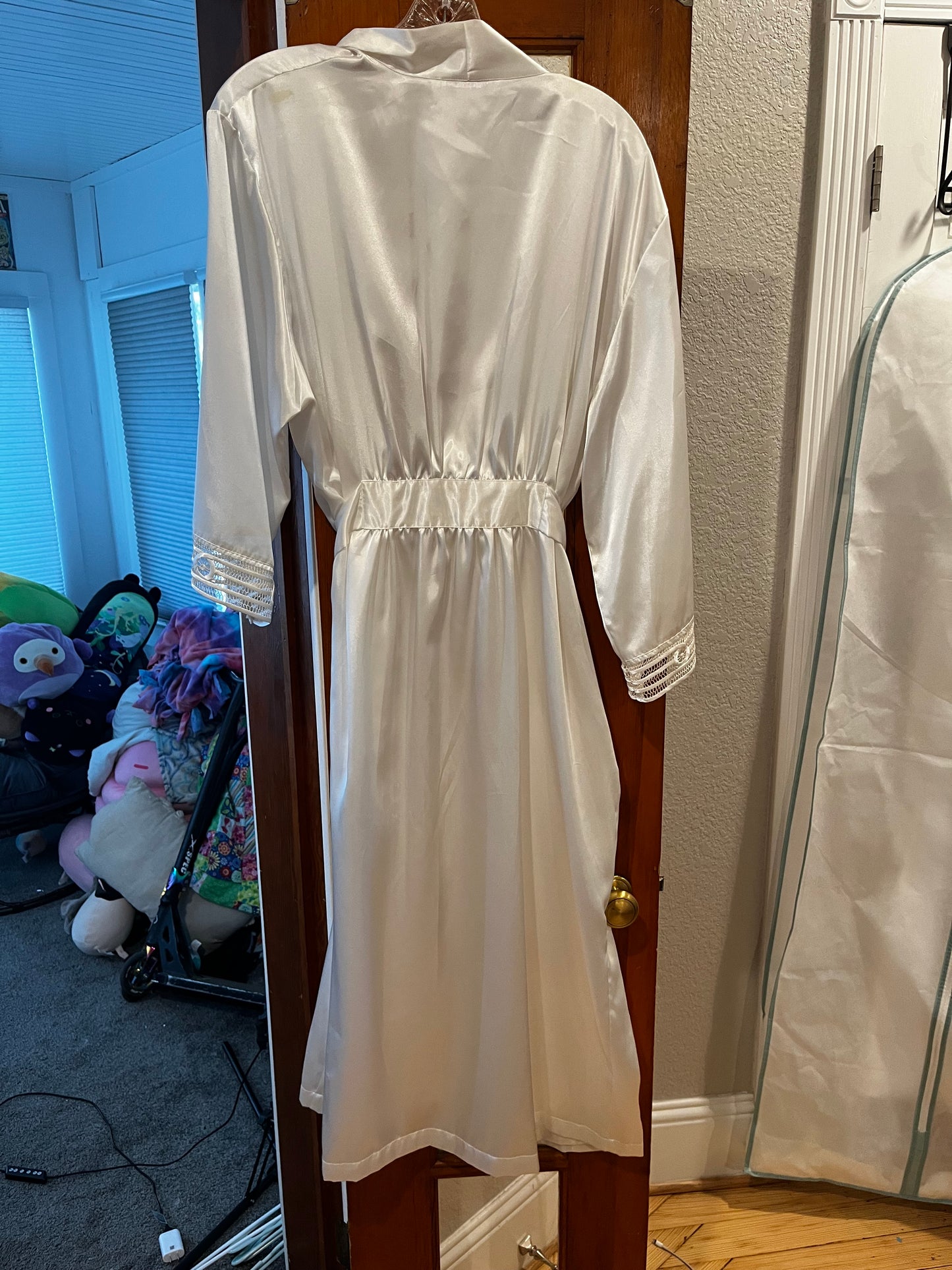 Silk lingerie and robe