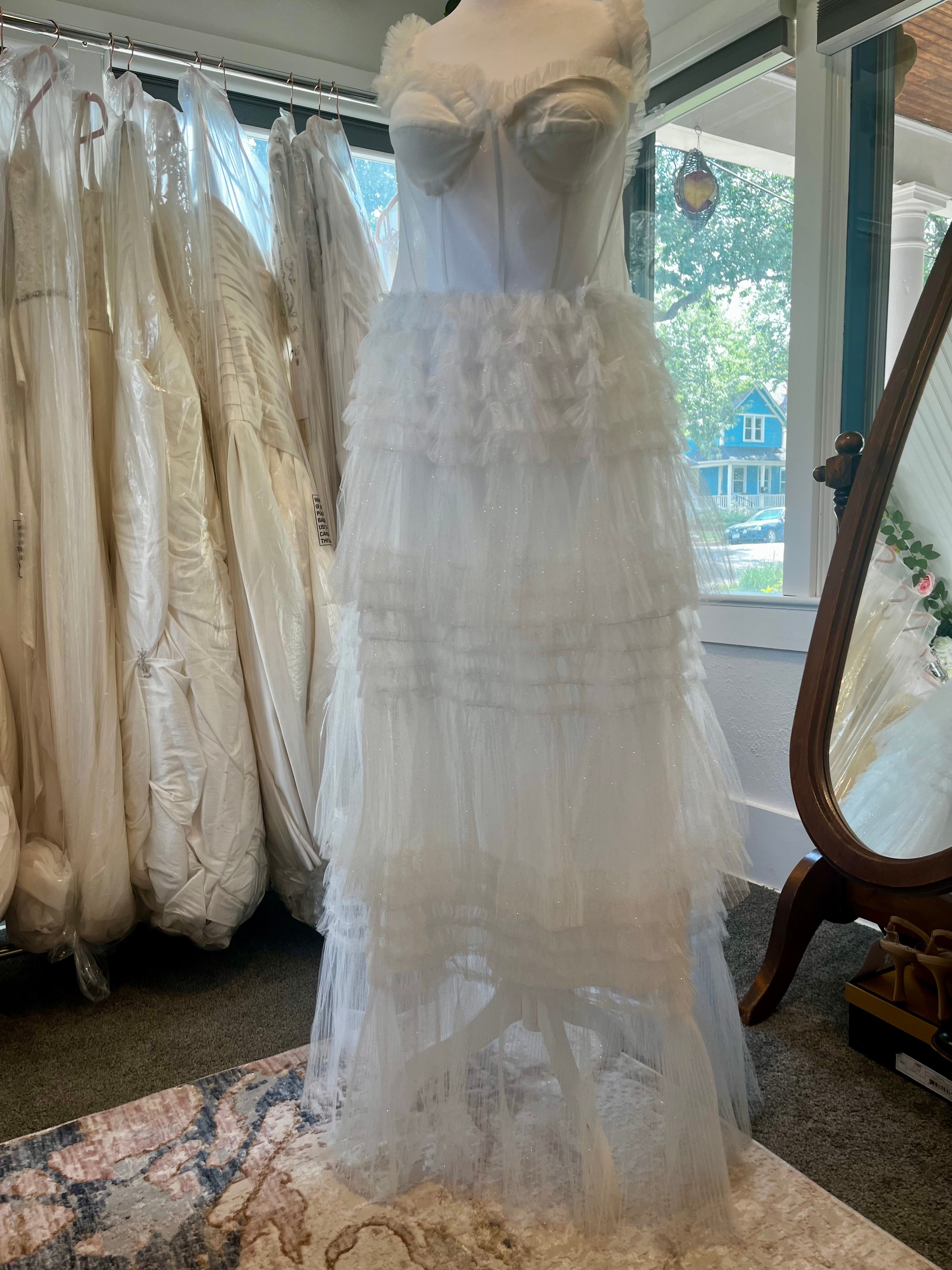 Tulle reception dress XL #41