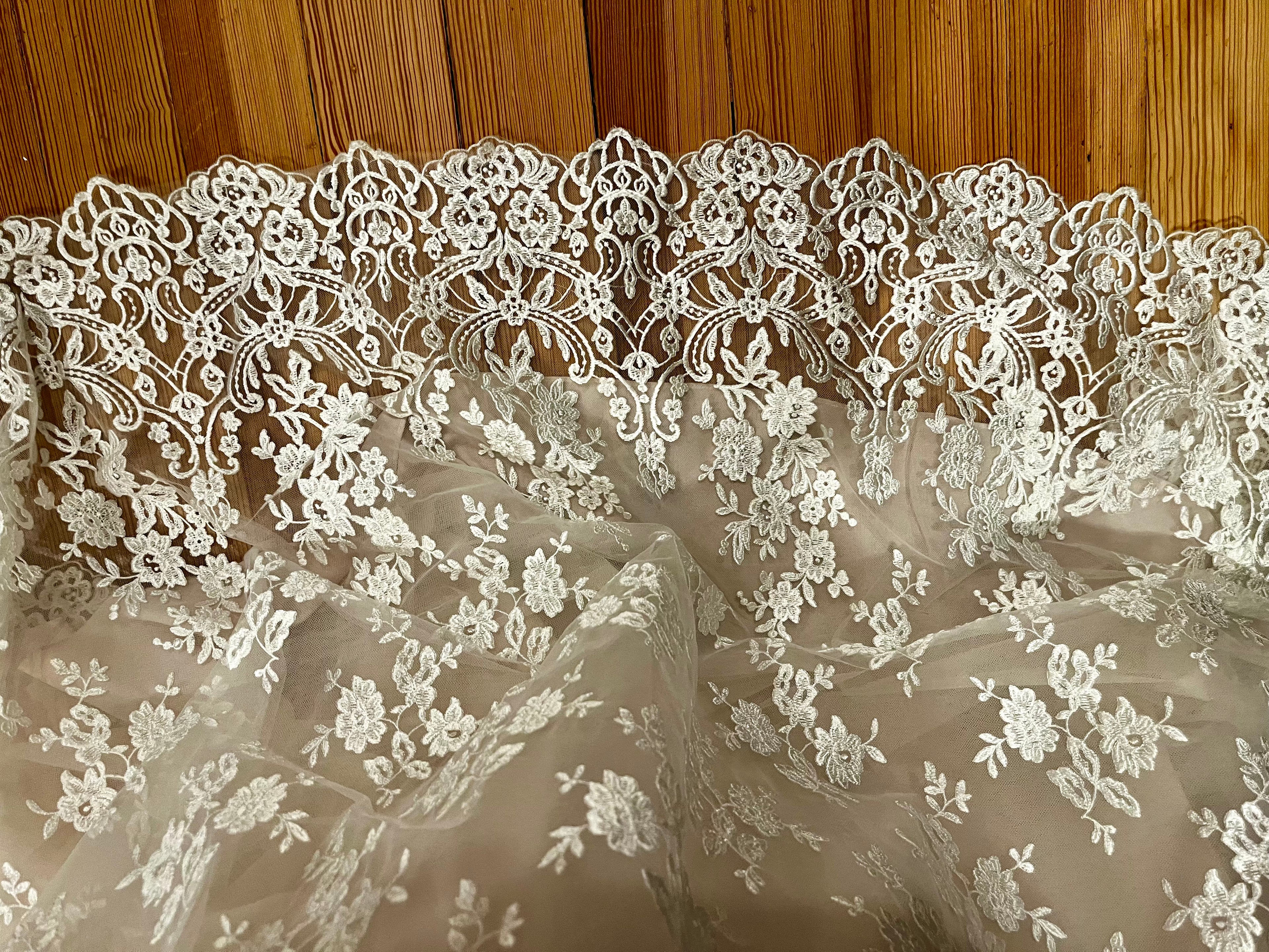 Elegant bridal gown by Allure Bridals, style number 8123, in champagne/ivory color, size 8. #05