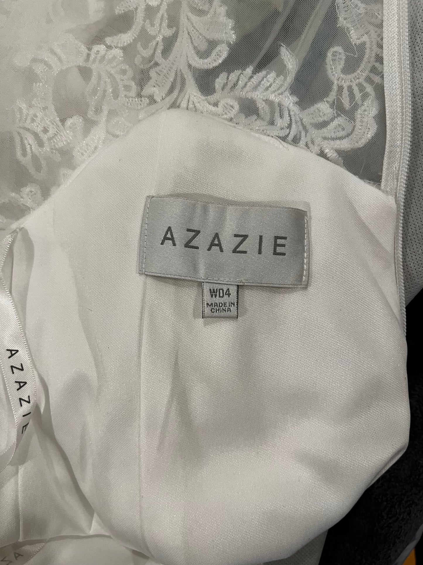Azazie crepe fit to flare size 4 #06