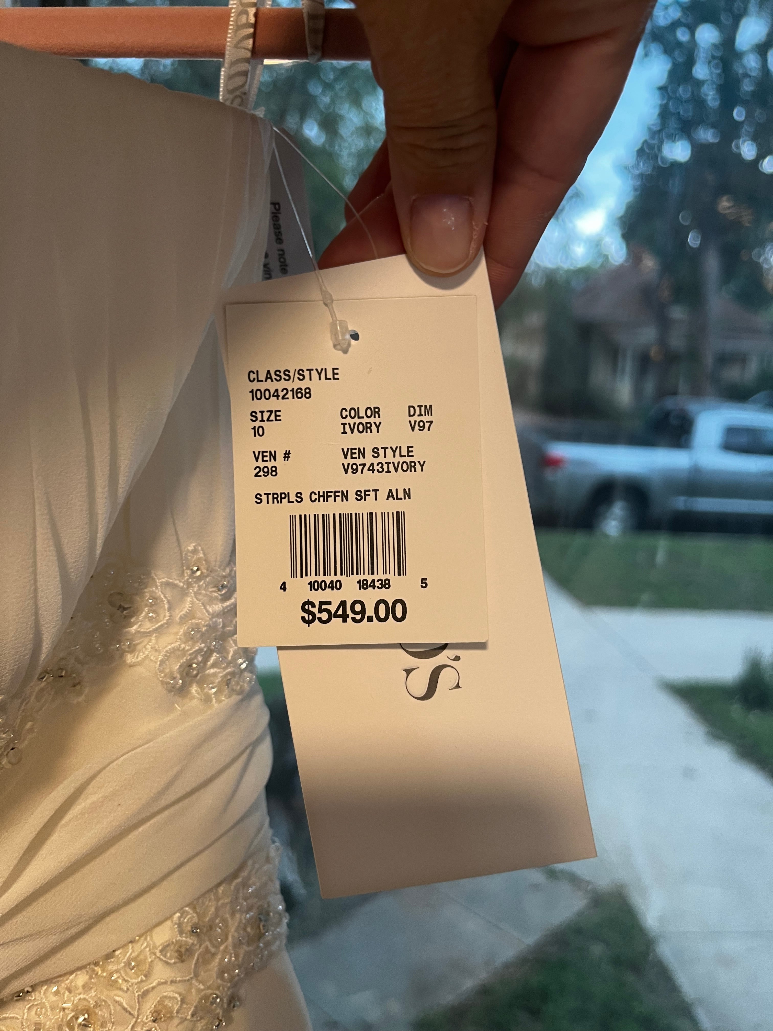 David’s Bridal size 10 NWT #29