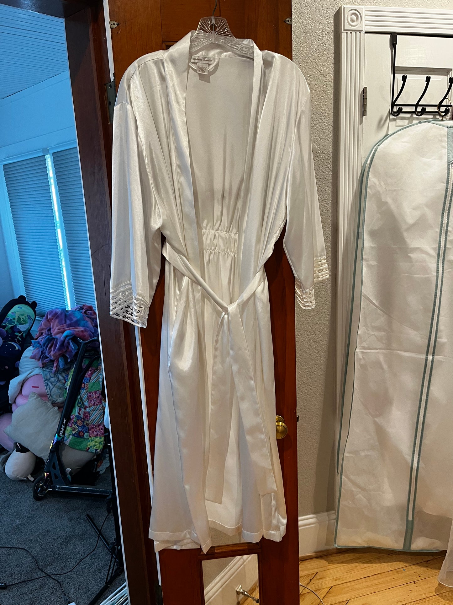 Silk lingerie and robe