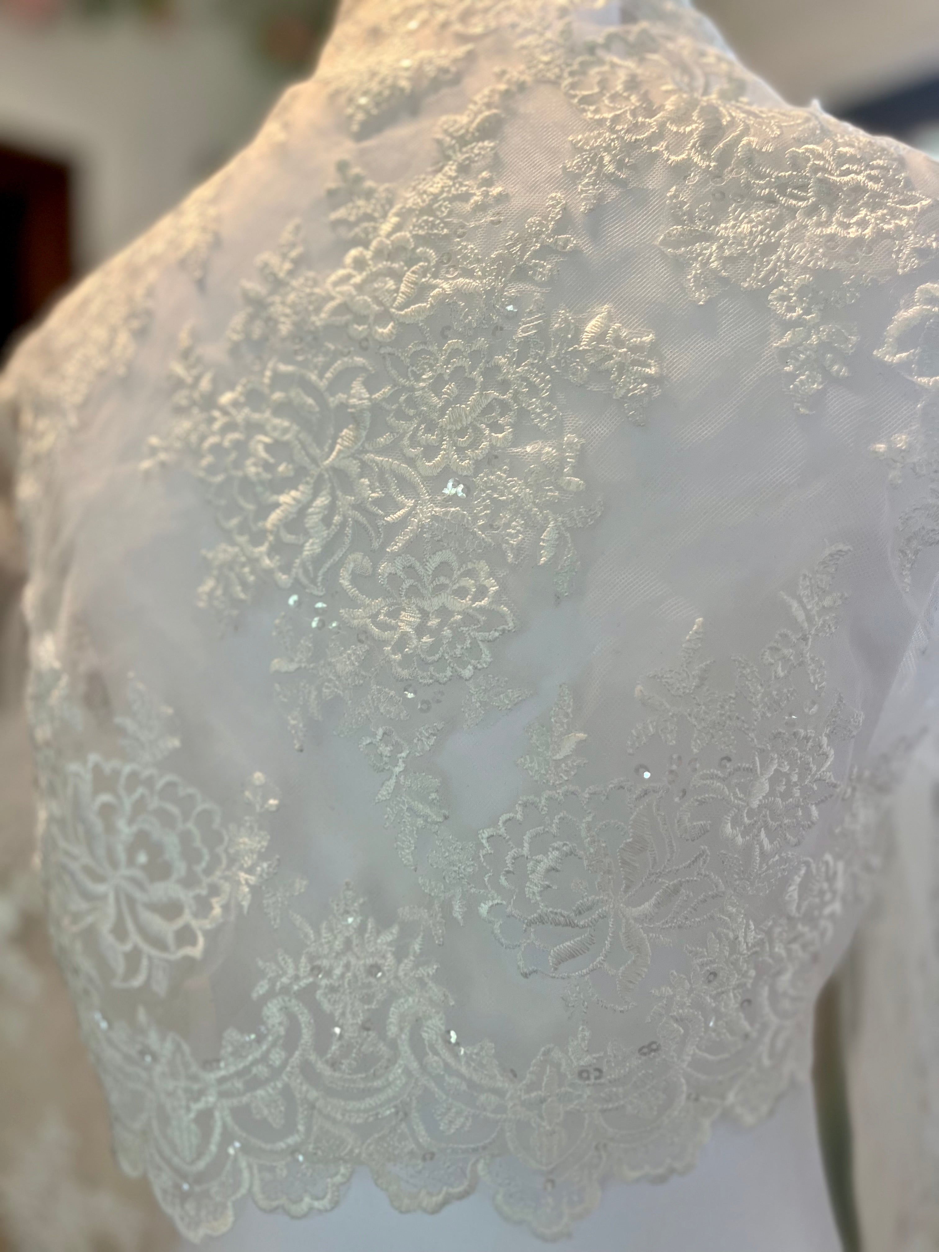 3/4 length beaded and lace jacket AC #14