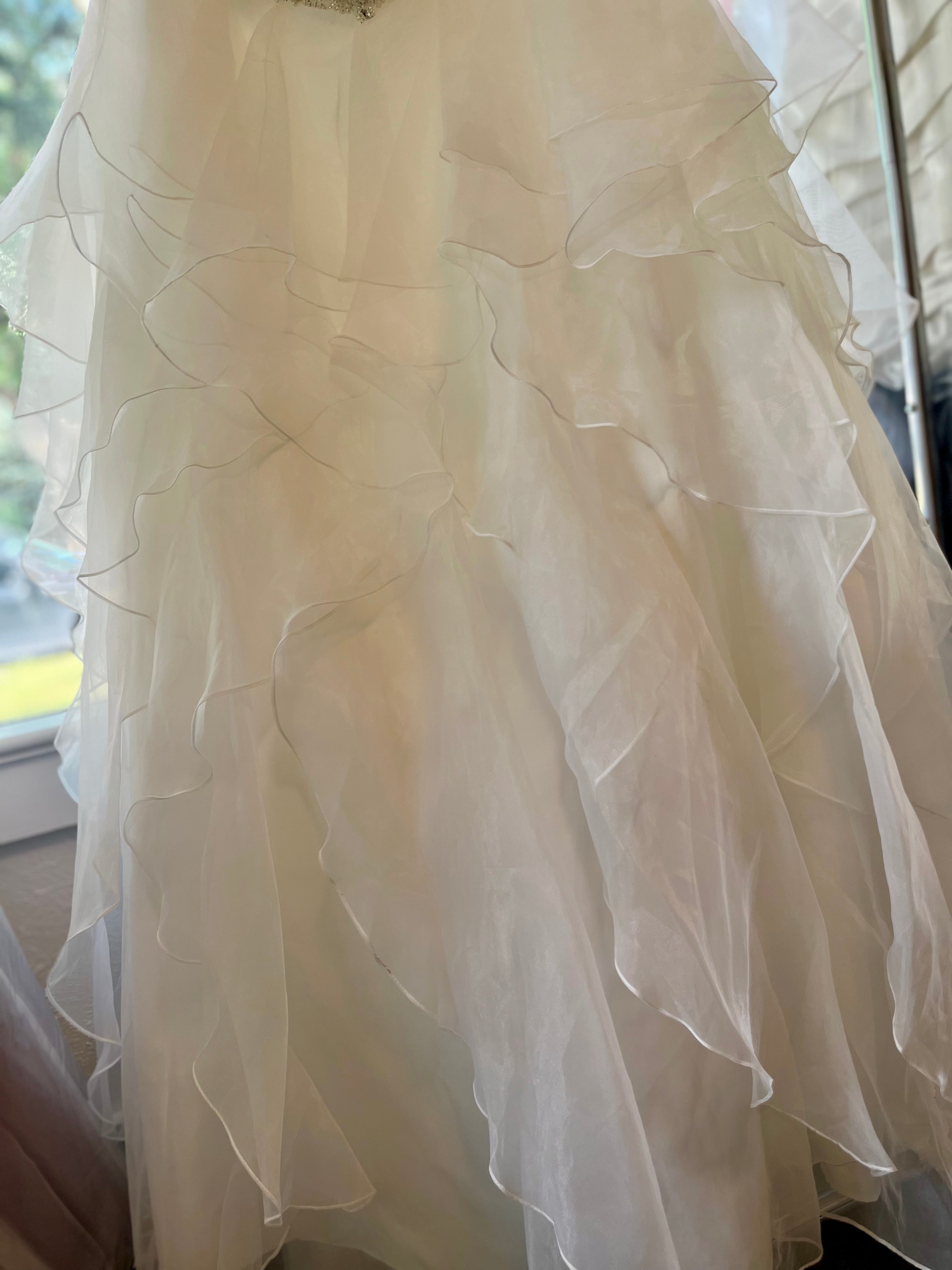 Romantic Strapless Ballgown Wedding Dress – Size 18W #25