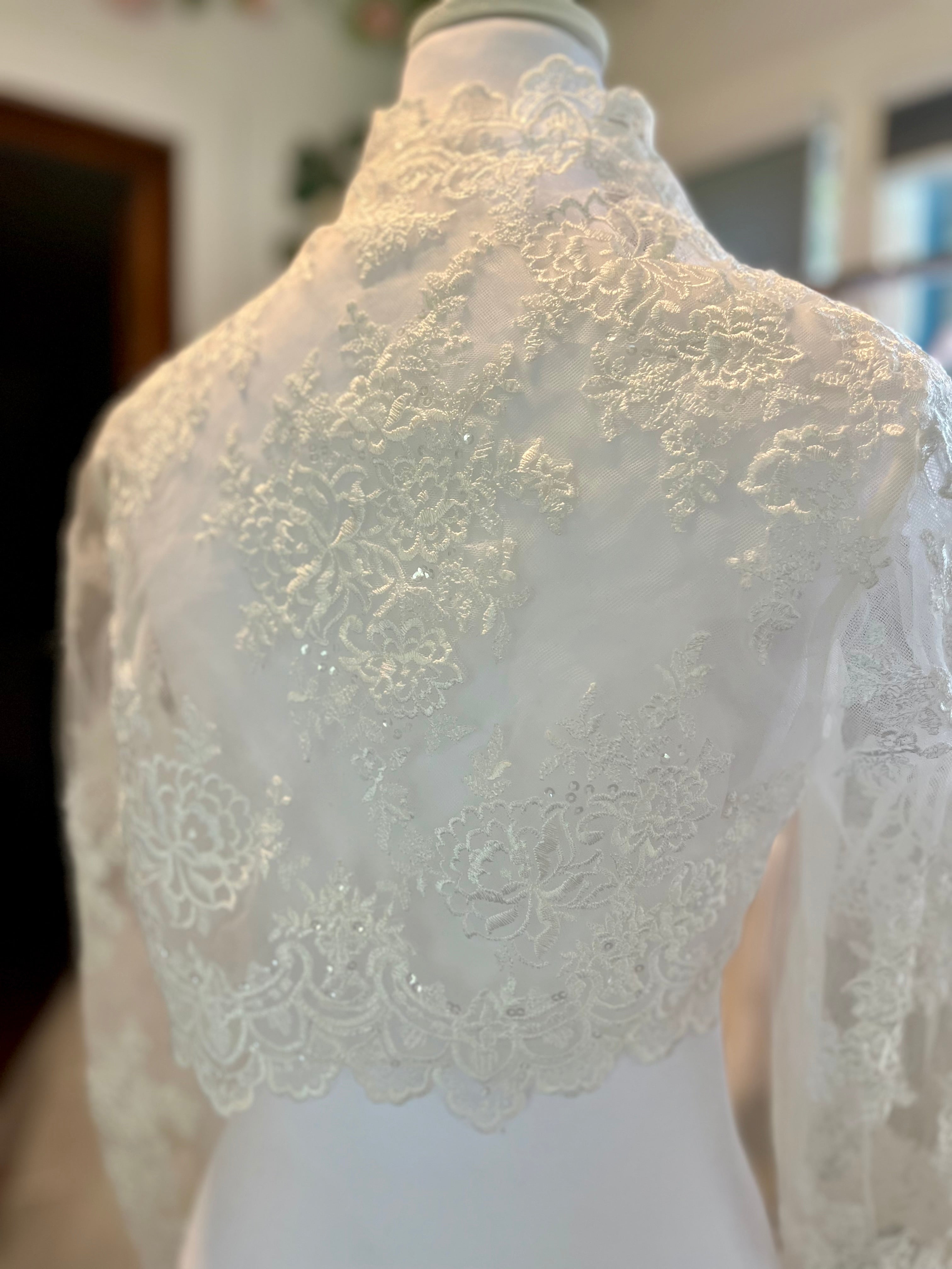 3/4 length beaded and lace jacket AC #14