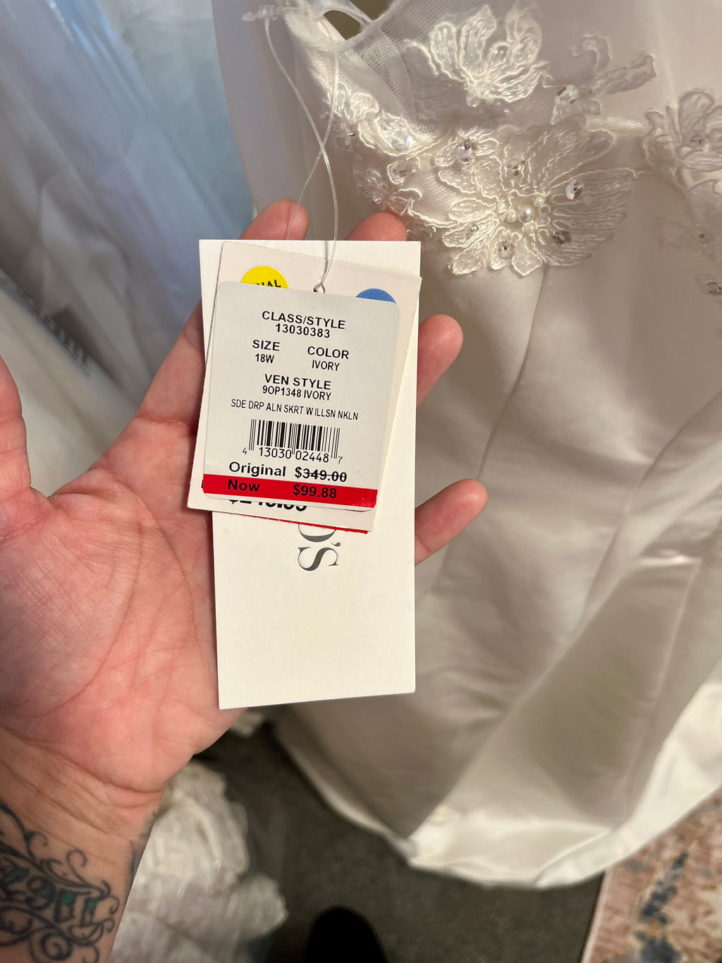 Satin WD#44 size 18