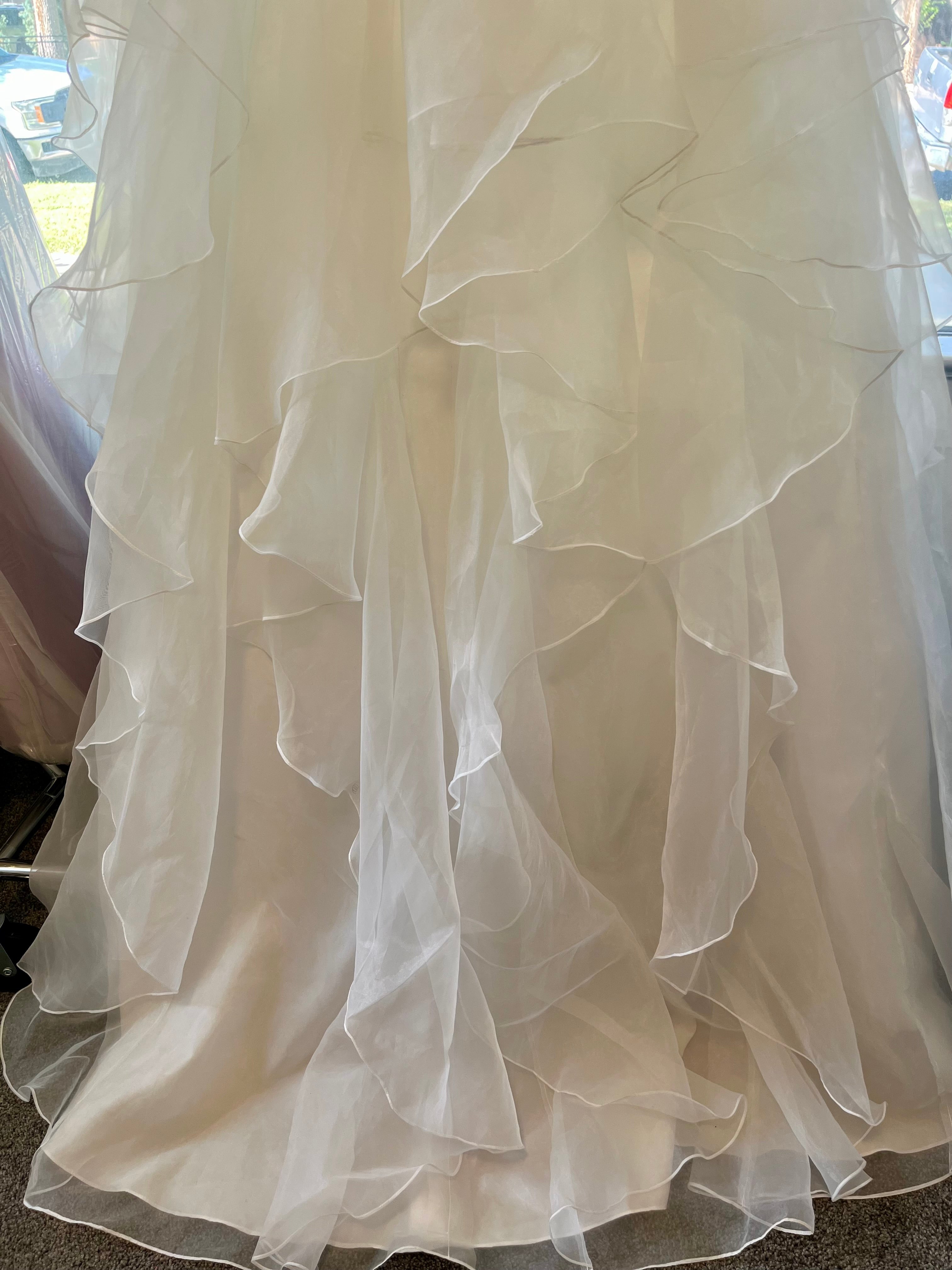 Romantic Strapless Ballgown Wedding Dress – Size 18W #25