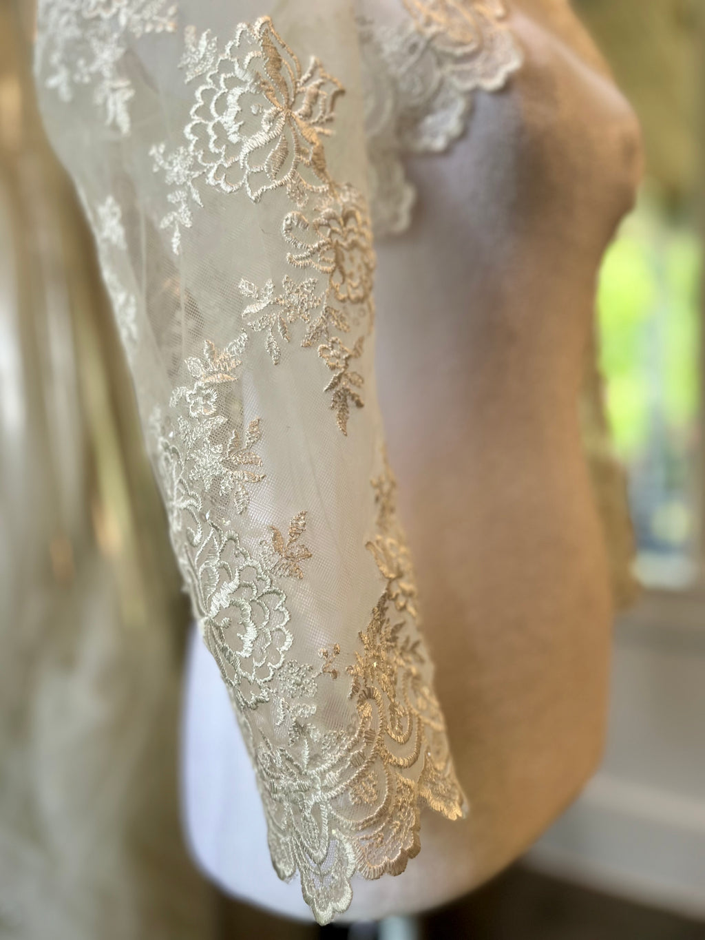 3/4 length beaded and lace jacket AC #14