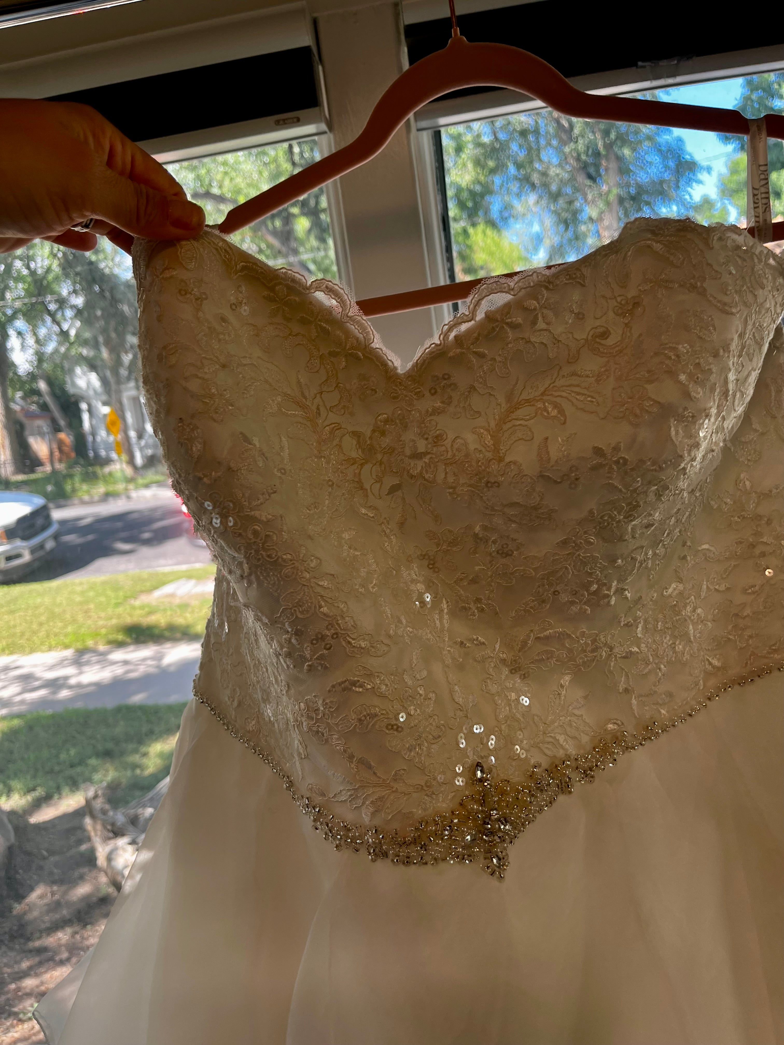 Romantic Strapless Ballgown Wedding Dress – Size 18W #25
