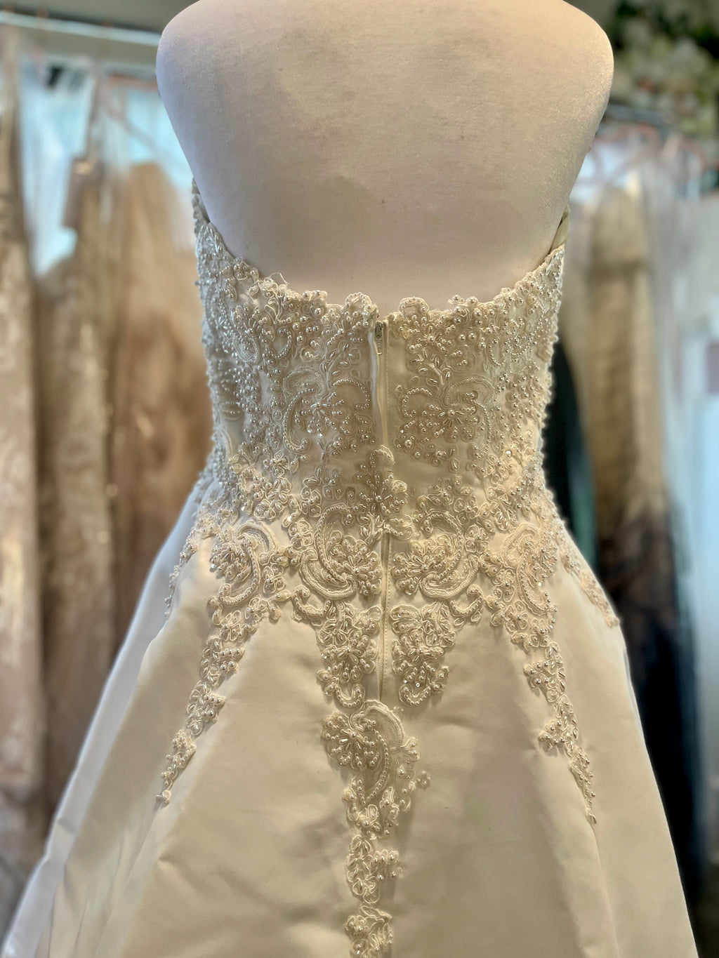 Halter A Line wedding dress size 8 #27