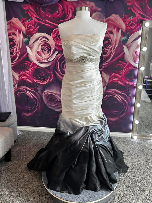 Silk trumpet ombré strapless #01