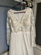 Lotus Threads/ long Sleeve bridal gown/ NWT/ Size 14 #15