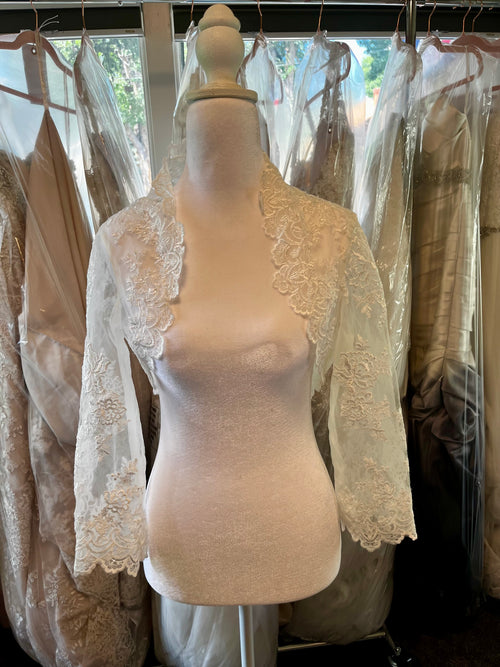 3/4 length beaded and lace jacket AC #14